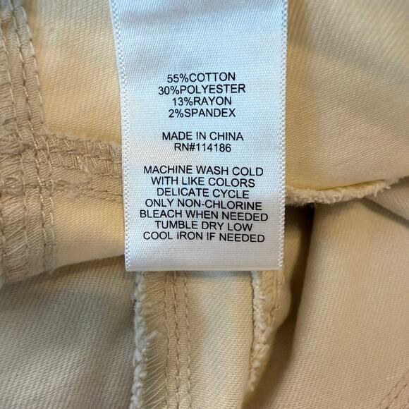 Women's Frye and Co. Cream Denim Jean Mini Skirt Size 10 - Picture 4 of 7